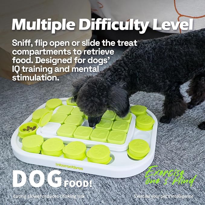 ALL FOR PAWS Dog Puzzle Toys,Treat Dispensing Dog Toys,Dog Enrichment Toys for IQ Training and Brain Stimulation,Dog Treat Puzzle,Dog Toys Interactive