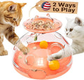 KADTC Large Size Cat Puzzle Toy - 2 Ways to Play - U.S. Brand, Design Treat Dispenser Toys & Foraging Balls For Indoor Cats Puzzles Feeder Kitten Enrichment Slow Feeding Interactive Brain-Teasing Game