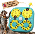 KADTC 5 Levels of Step-by-Step Challenge - 6 Ways to Play - U.S. Brand & Design - Extra-Large Size Beginner to Expert Dog Puzzle Toy for Smart Dogs Hard Puzzles Puppy Difficult Mental Stimulation Toys