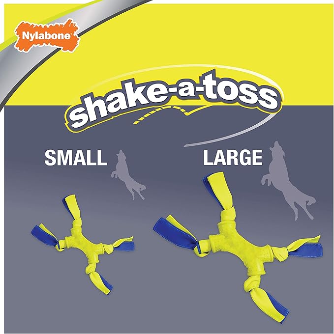 Nylabone Power Play Shake-a-Toss Interactive Play Toy, Fetch Toy for Dogs, Large (1 Count)