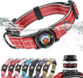 Upgrade Airtag Dog Collar,with IPX8 Waterproof AirTag Holder | Reflective Ultra-Durable | Soft Padded | Lock Buckle | Heavy Duty | Fit Small Medium Large Dogs（Purple，S(12"～15")）