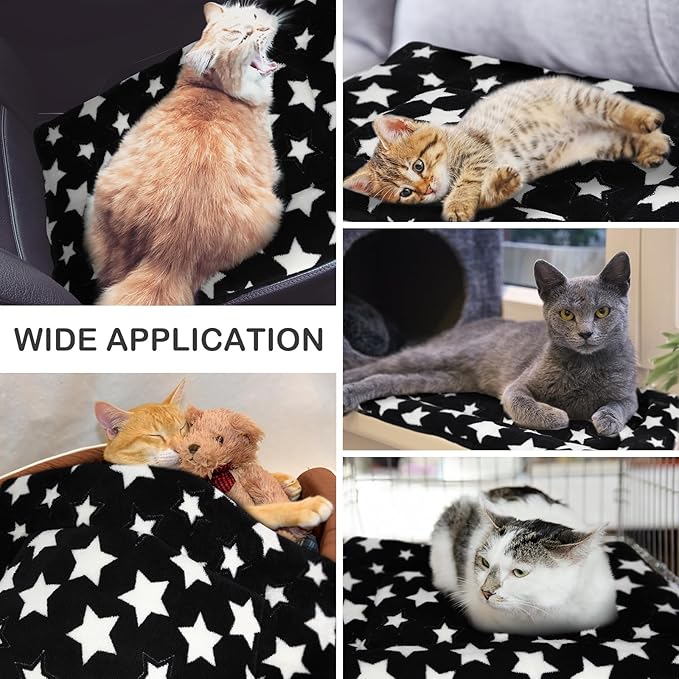 VitalCozy 4 Pcs Dog Crate Pads, Ultra Soft Warm Washable Anti-Slip Kennel Bed Mat for Pets, Reversible, Replaceable, Cozy Cage Liner for Small Medium Large Dogs and Cats(18 x 24 x 1.6 Inch,Black)