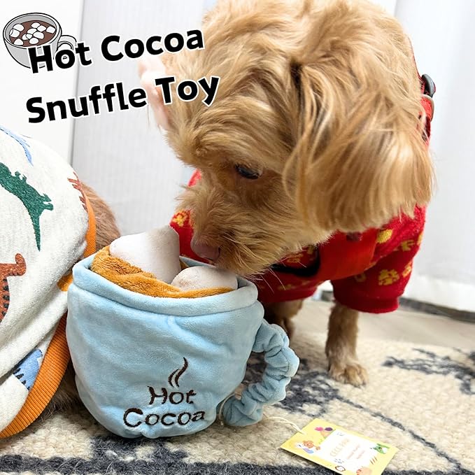 Dog Puzzle Toy, Treat Dispensing Enrichment Toys, Hide and Seek Interactive Dog Toys for Boredom and Mental Stimulation, 5 Pack Squeaky Crinkle Snuffle Mat for Puppy Small Dogs