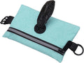 Dog Poop Bag Holder, Pet Waste Bag Dispenser Dog Treat Pouch with Zipper Oxford Cloth Portable Reusable Easy Cleanup(1Pcs, Sky Blue), Intended for Outdoor/Travel/Walking