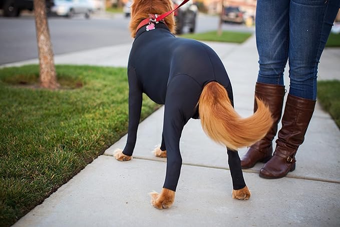 Shed Defender Original Dog Onesie for Dog Shedding, Seen on Shark Tank, Lightweight Breathable, Bodysuit for Dogs, Recovery Suit, Jumpsuit, Dog Body Suit, Shed Shirt, Post Surgery Onesie, Vet Approved