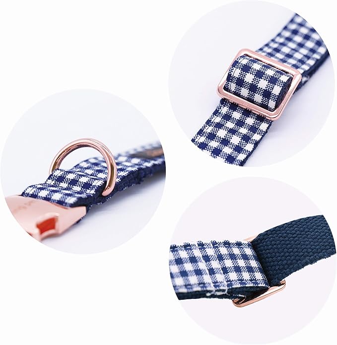 ARING PET Bowtie Dog Collars Adjustable Collar with Bow Tie for Puppy Small Medium Large Boy Girl Dogs-Size M Length 13.5-22"
