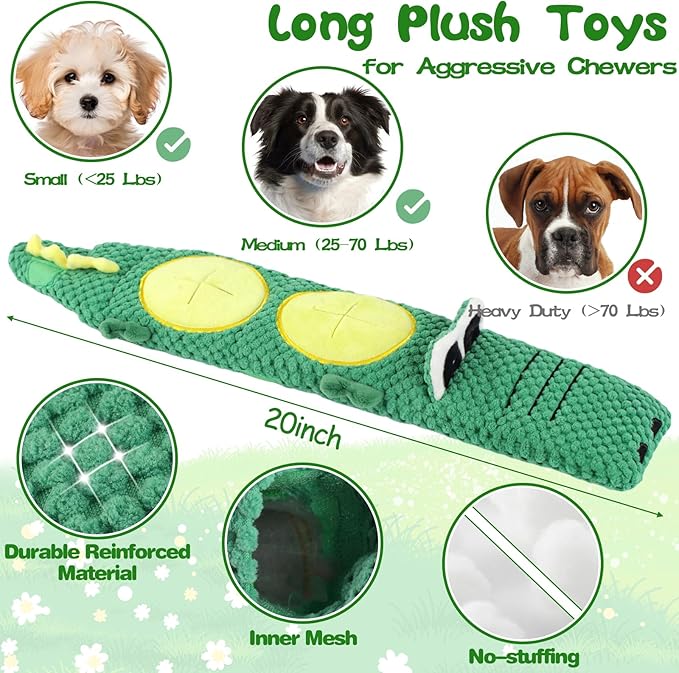 15 Pack Puppy Chew Toys for Teething, No Stuffing Squeaky Dog Toys Interactive Puzzle Toy, Dog Enrichment Toy Bundle with Tough Ropes, Treat Balls for Small Medium Large Dog to Keep Them Busy