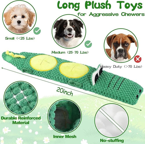 15 Pack Puppy Chew Toys for Teething, No Stuffing Squeaky Dog Toys Interactive Puzzle Toy, Dog Enrichment Toy Bundle with Tough Ropes, Treat Balls for Small Medium Large Dog to Keep Them Busy
