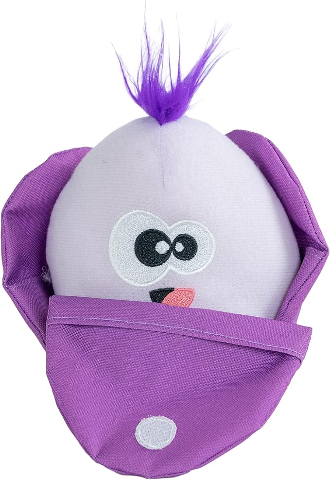 Outward Hound by Nina Ottosson Hide N' Find Interactive Plush Dog Puzzle, Durable Dog Toy, Plush Enrichment Toys, Cauliflower, Purple