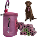 Poop Bags for Dogs with Dispenser and Carabiner, Medium Size - Leak-Proof Waste for Easy and Convenient Clean-Up