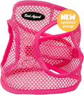 Bark Appeal Pink Netted Step-in Dog Harness for Extra Small Sized Pets – Updated Sizing, Remeasuring is Essential – Soft Netted Mesh– Anti-Choke with Adjustable Strap & Heavy Duty Clip – XS