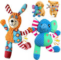 Swooflia 2 Pack Squeaky Dog Toy - Elephant Crinkle Plush Toys for Puppies, Treat Boredom for Small Dogs, Interactive Stimulating Puppy Toy to Keep Them Busy