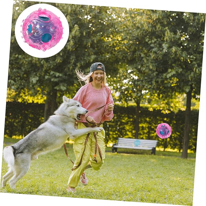 TOYANDONA Interactive Dog Treat Toy Rubber Food Dispenser for Dogs Engaging Activity for Training and Healthy Feeding Random Material