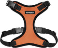 Voyager Step-in Pet Harness - All Weather Mesh, Adjustable Step in Harness for Cats and Dogs by Best Pet Supplies - Orange/Black Trim, XL