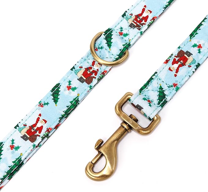 Organic Cotton Dog Leash for Small,Medium and Large Breed,Brass Hardware Pet Leash for Walking,Running and Training 6FT