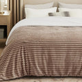 Bedsure Sherpa Blanket Queen Size for Bed - Super Soft, Cozy Fleece Thick Warm Blanket for Winter, GentleSoft Home Room Decor, Mocha Meringue, 90x90 Inches