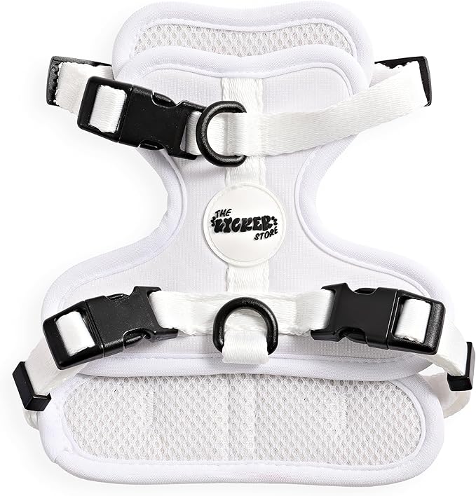 HNS1000F Arlo Extra Small Adjustable Soft Padded No Pull Pet Harness with 3 Buckles and 3 Leash Clips, Seltzer