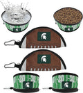 Pets First NCAA Michigan State Spartans Collapsible Dog Travel Bowl Set, 2 Pack Food & Water Bowls for Dogs, Best Portable & Lightweight Leak-Proof Dog Bowls for Travel