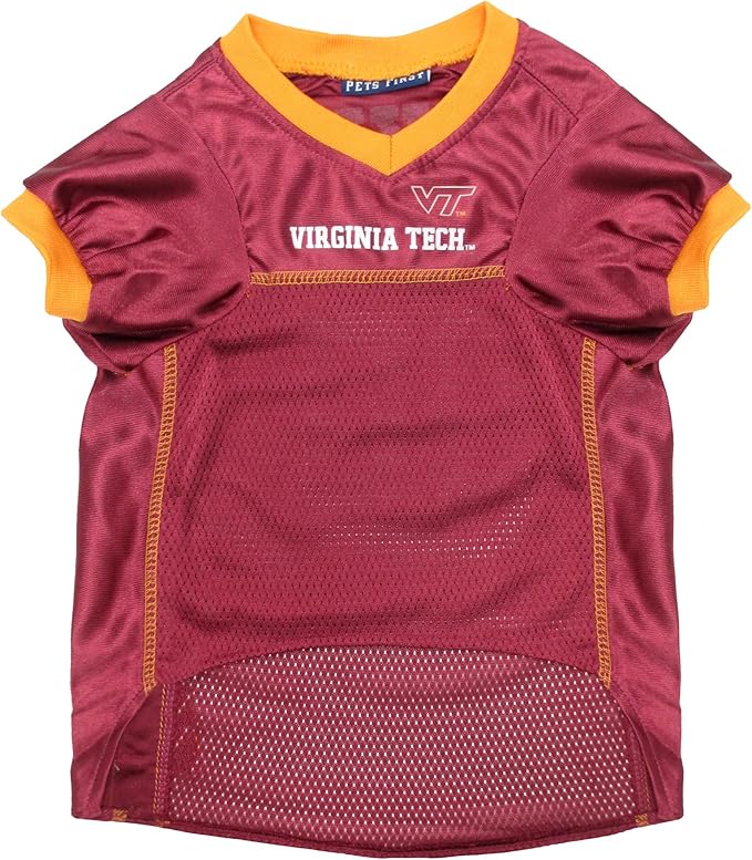 NCAA College Virginia Tech Hokies Mesh Jersey for Dogs & Cats, XX-Large. Licensed Big Dog Jersey with Your Favorite Football/Basketball College Team (Pack of 2)