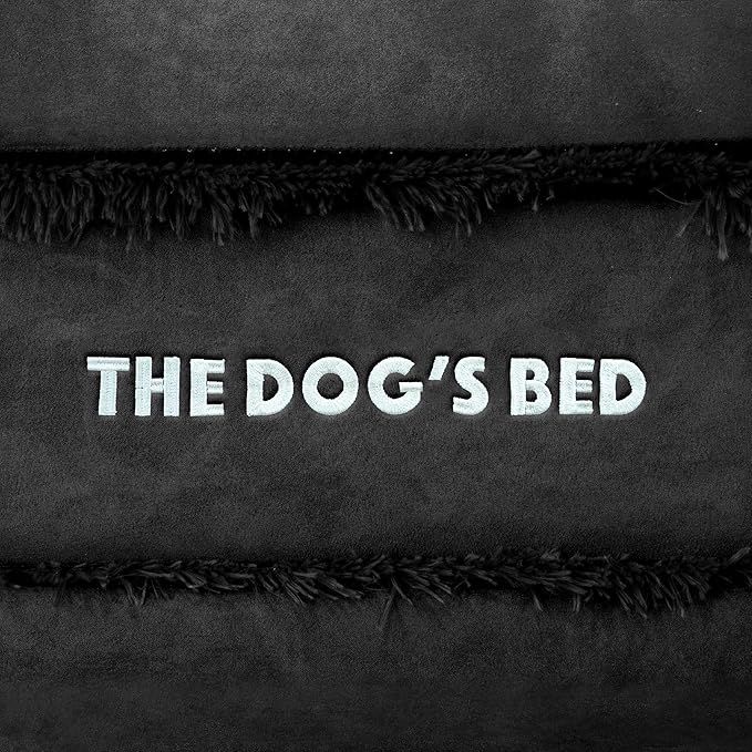 The Dog’s Bed Orthopedic Memory Foam Dog Bed Mattress, Plush Fabric, Black Plush, XL, 6-Inch