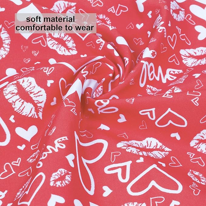 ADOGGYGO Valentine Dog Bandana, Multiple Sizes Offered, Reversible Triangle Dog Scarf Pet Bandana for Medium Large Dogs (Large)