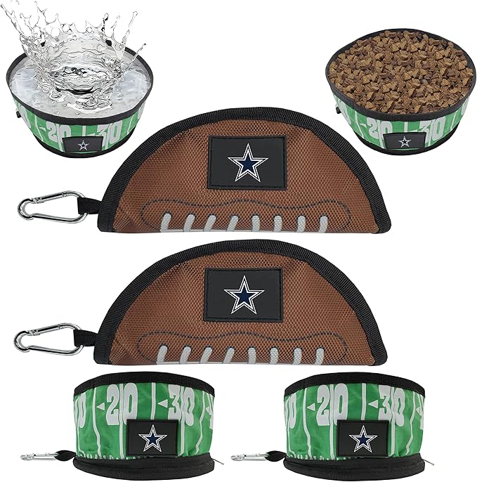 Pets First NFL Collapsible Pet Bowl