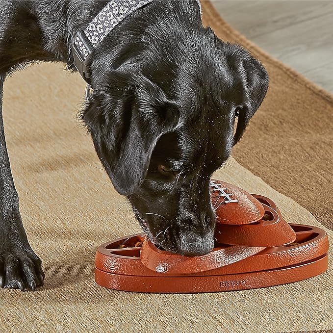 Brightkins Touchdown Time! Treat Puzzle - Enrichment Puzzle Toys for Dogs Mental Stimulation, Gift for Puppies