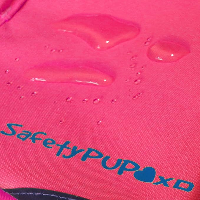 SafetyPUP XD Dog Reflective Vest – Hi-Vis Fluorescent Visibility That Helps to Safeguard Your Pet On/Off Leash in Urban & Rural Areas (Pink, Large)