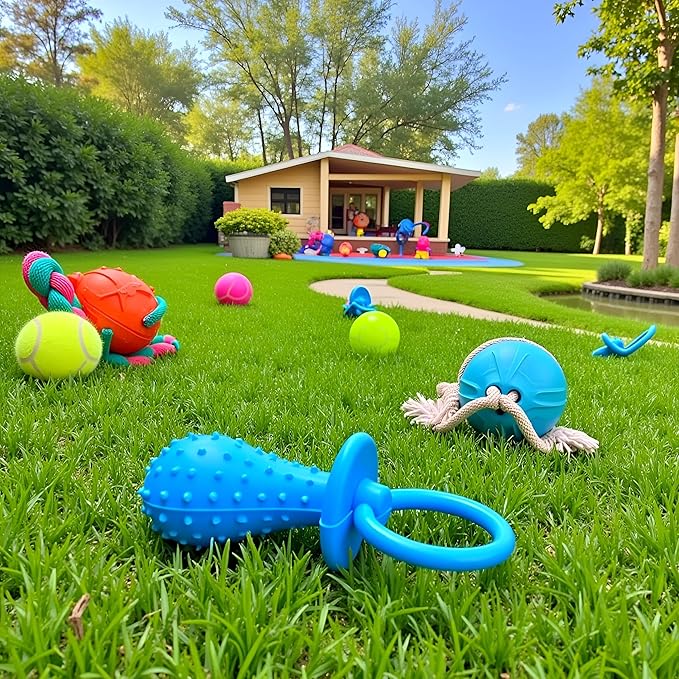 Dog Pacifier,Chew Toys,Mini Bite Resistant Bell Shape Rubber Pacifier, Puppy Molar Chew Training Toy,Bell Chewing Playing Training Toys for Pet Puppy Dog Cat Pet Supplies(Random Color)