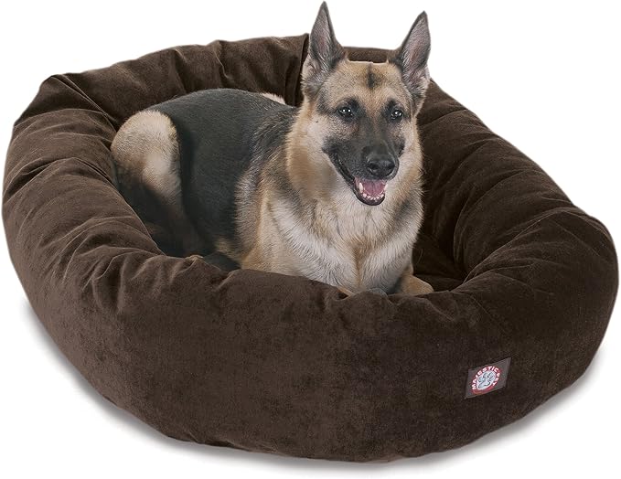 Majestic Pet Villa 52 Inch Shredded Memory Foam Dog Bed for X-Large Sized Dog 52x35x11 Inch–Orthopedic Pet Bed with Removable Washable Cover-Washable X-Large Puppy Mat with Head Support-Storm