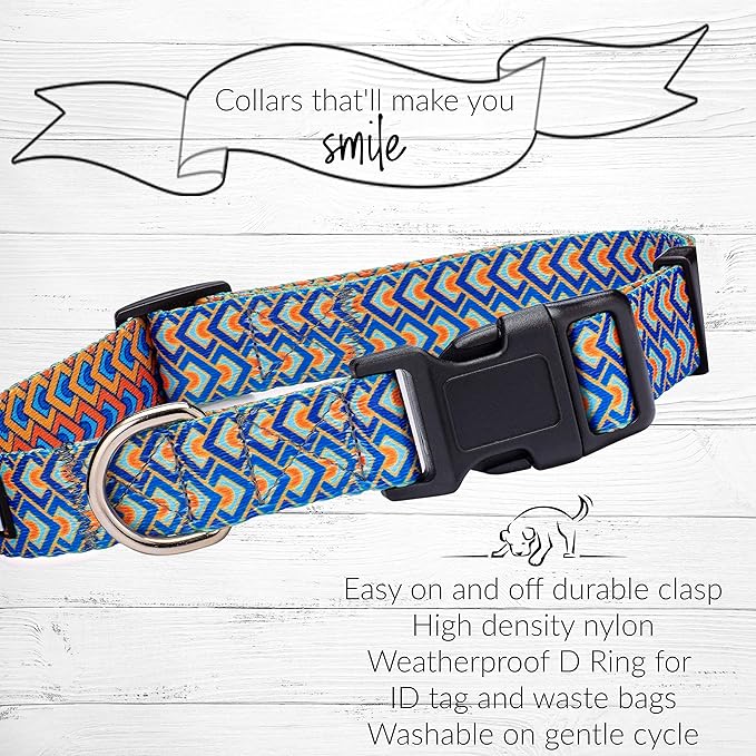 Lucky Love Dog Collars, Comfortable, Soft, Cute Dog Collar for Large Dogs, Murphy, Large