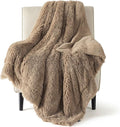 Bedsure GentleSoft Fluffy Light Chocolate Brown Throw Blanket, Brown Decor Cozy Gifts for Women Men, Soft Fuzzy Sherpa Fleece Plush Thick Warm Furry Faux Fur Throw Blanket for Couch, Bed, 50x60