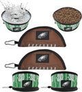 NFL Philadelphia Eagles Pets First Collapsible Dog Travel Bowl Set, 2 Pack Food and Water Bowls for Dogs, Best Portable & Lightweight Leak-Proof Dog Bowls for Travel