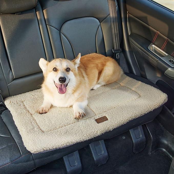 Bedsure Washable Dog Crate Bed for Medium Dogs, Soft Foam Floor Pet Mat, Versatile Lightweight Pet Crate Pad for Kennel