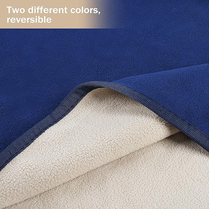 Catalonia Waterproof Blanket for Bed, Reversible Fleece Bed Sofa Cover, Washable Liquid Proof Furniture Protector