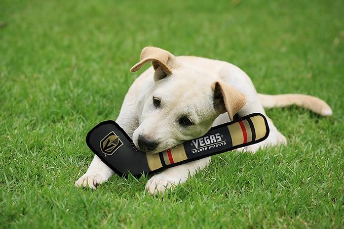 Pets First NHL LAS Vegas Golden Knights Stick Toy for Dogs & Cats. Play Hockey with Your Pet with This Licensed Dog Tough Toy Reward! , 16 inches long