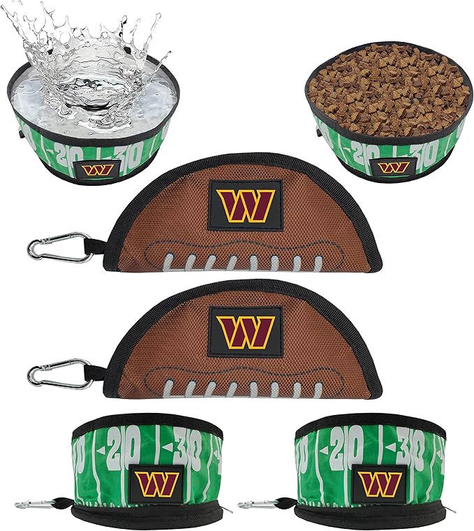 Pets First NFL Collapsible Pet Bowl