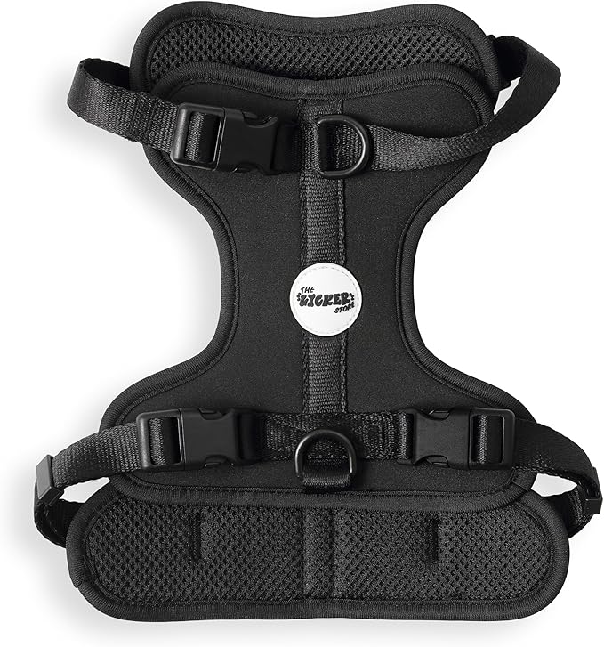 HNS1002I Arlo Medium Adjustable Soft Padded No Pull Pet Harness with 3 Buckles and 3 Leash Clips, Bitters