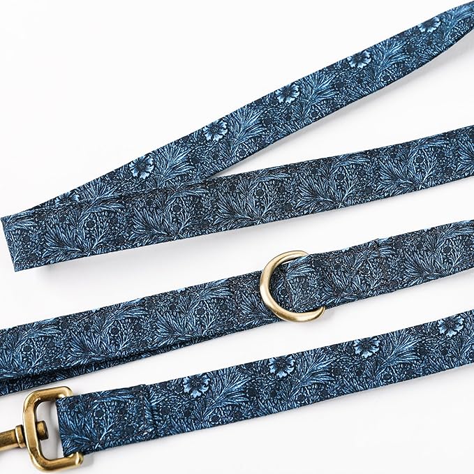 Organic Cotton Dog Leash for Small,Medium and Large Breed,Brass Hardware Pet Leash for Walking,Running and Training 6FT