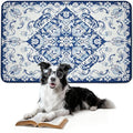 FXW Washable Pee Pads for Dogs, Puppy Pads with Super Absorbent, Specifically Designed for FXW Rollick/Homeplus 24inch 6 Panels Dog Playpen, 39" x 63" Rectangle, Mandala Blue, 1 Pack