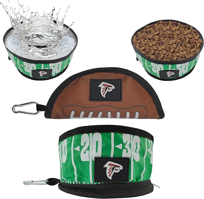 Pets First NFL Collapsible Pet Bowl