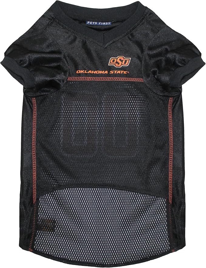 NCAA College Oklahoma State Cowboys Mesh Jersey for Dogs & Cats, Large. Licensed Big Dog Jersey with Your Favorite Football/Basketball College Team (Pack of 2)