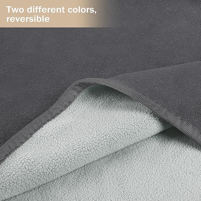 Catalonia Waterproof Blanket for Bed, Reversible Fleece Bed Sofa Cover, Washable Liquid Proof Furniture Protector