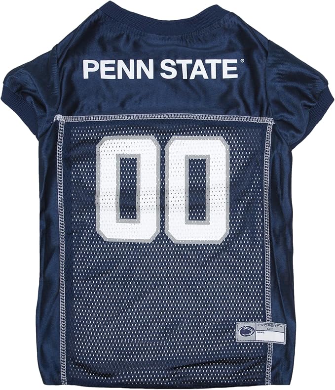 Pets First NCAA College Penn State Nittany Lions Mesh Jersey for DOGS & CATS, XX-Large. Licensed Dog Jersey with your Favorite Football/Basketball College Team