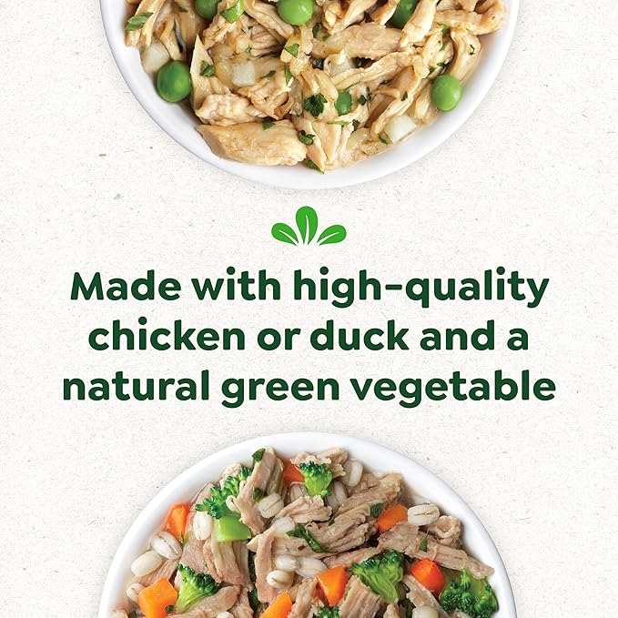 Greenies Smart Topper High Protein Wet Mix-in for Dogs, Chicken, Peas, Apples, and Brown Rice Recipe & Duck, Broccoli, Carrots and Barley Recipe Variety Pack with Whole Grains, 8 Trays of 2 oz.
