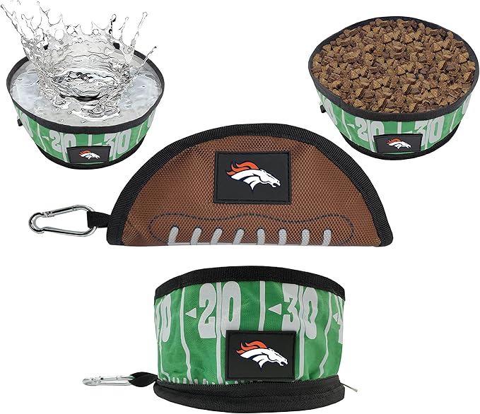 Pets First NFL Collapsible Pet Bowl