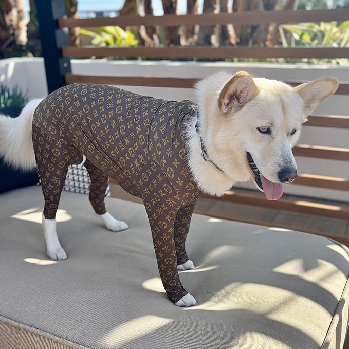 Shed Defender Original Dog Onesie for Dog Shedding, Seen on Shark Tank, Lightweight Breathable, Bodysuit for Dogs, Recovery Suit, Jumpsuit, Dog Body Suit, Shed Shirt, Post Surgery Onesie, Vet Approved