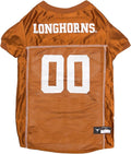Pets First NCAA College Texas Longhorns Mesh Jersey for DOGS & CATS, Large. Licensed Dog Jersey with your Favorite Football/Basketball College Team