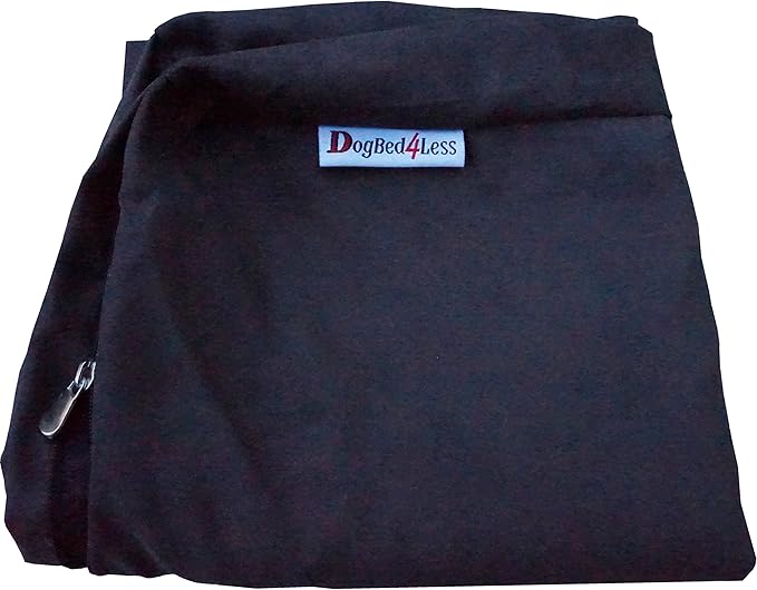 Dogbed4less Extra Large Orthopedic Gel Infused Cooling Memory Foam Dog Bed for Medium to Large Pet, Waterproof Liner and Durable Suede Espresso External Cover, XL 47X29X4 Inches (Fit 48X30 Crate)