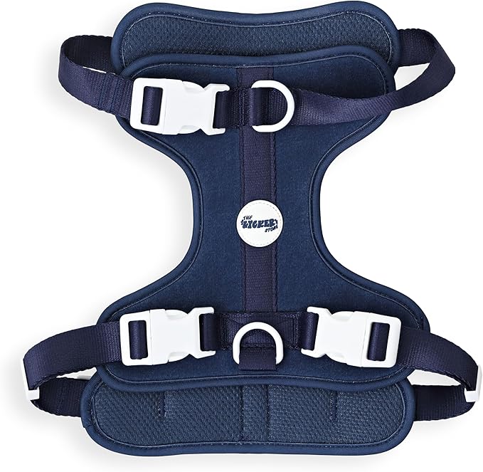 HNS1003J Arlo Large Adjustable Soft Padded No Pull Pet Harness with 3 Buckles and 3 Leash Clips, Highball